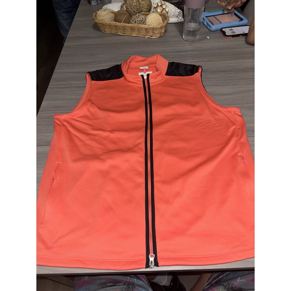 Nike Golf Men’s Therma-Fit Full Zip Victory Vest XL Orange Black  DQ4573-814